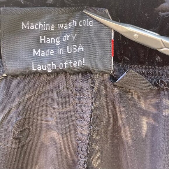 Women's High-Rise Straight Leg Velvet Trousers Sz XL - Picture 6 of 10